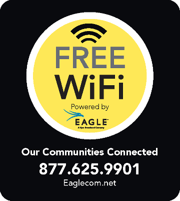 FREE WiFi Powered by Eagle - 877.625.9901