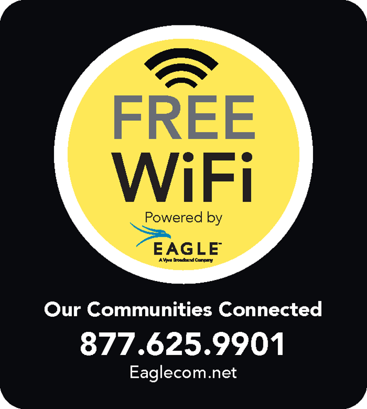 FREE WiFi Powered by Eagle - 877.625.9901
