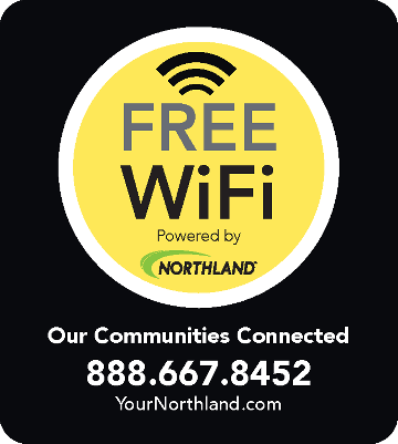FREE WiFi Powered by Northland - 888.667.8452