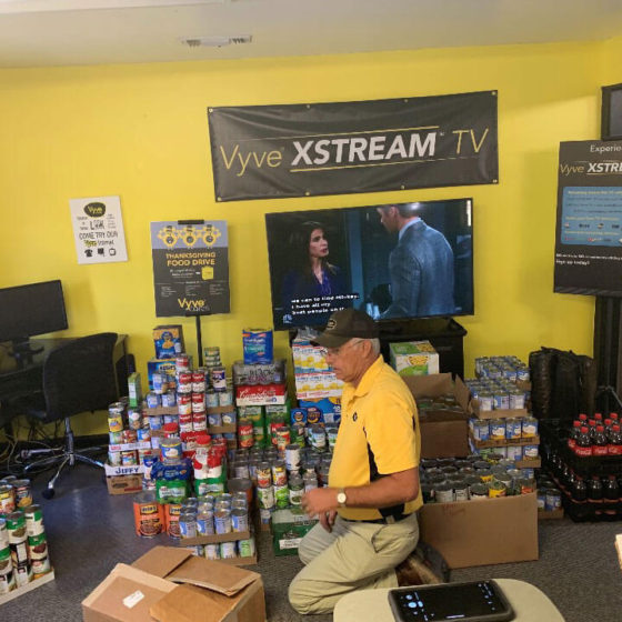 Vyve Thanksgiving Food Drive
